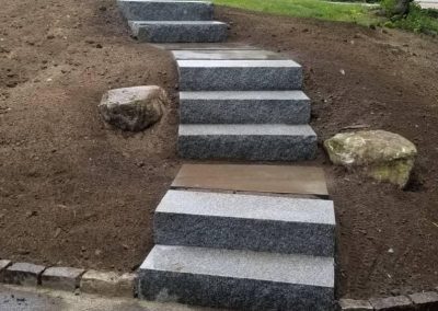 new granite steps