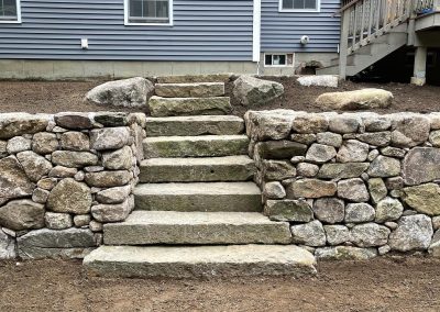 reclaimed granite steps