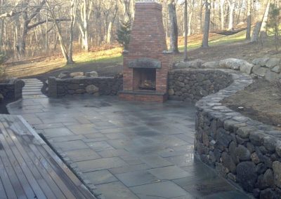 Bluestone Patio with Fireplace