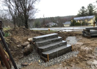 granite steps installed