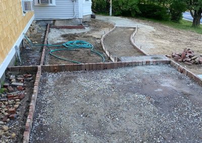 another angle for the brick edging